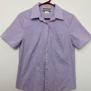 Purple flannel button up